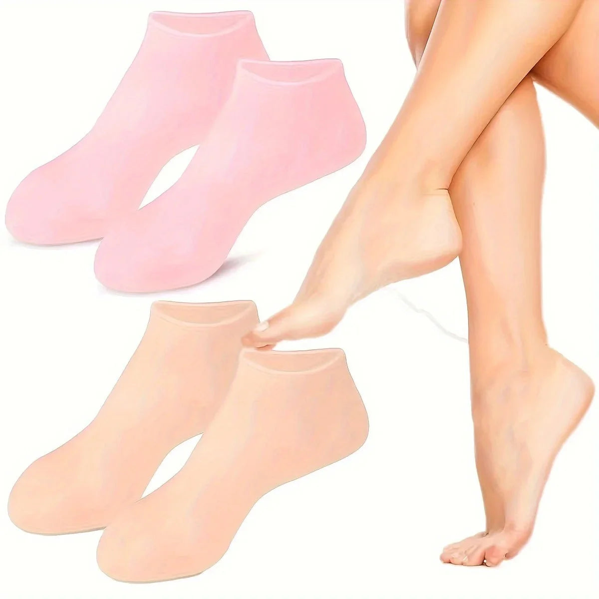 Pack of 2 Silicone Gel Socks