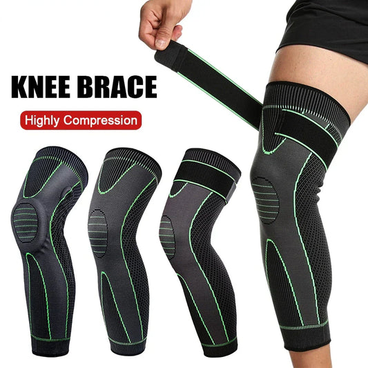 Pro Compression Knee Leg Sleeves Anti-Slip Support for Sports & Pain Relief