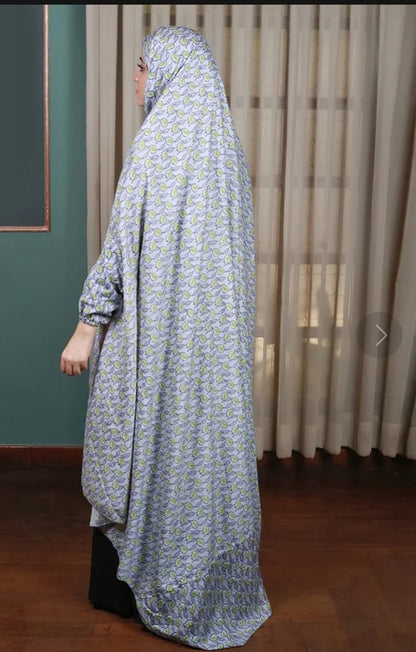 2 in 1  Printed Namaz Chaddar (Stitched)