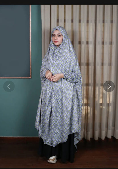 2 in 1  Printed Namaz Chaddar (Stitched)