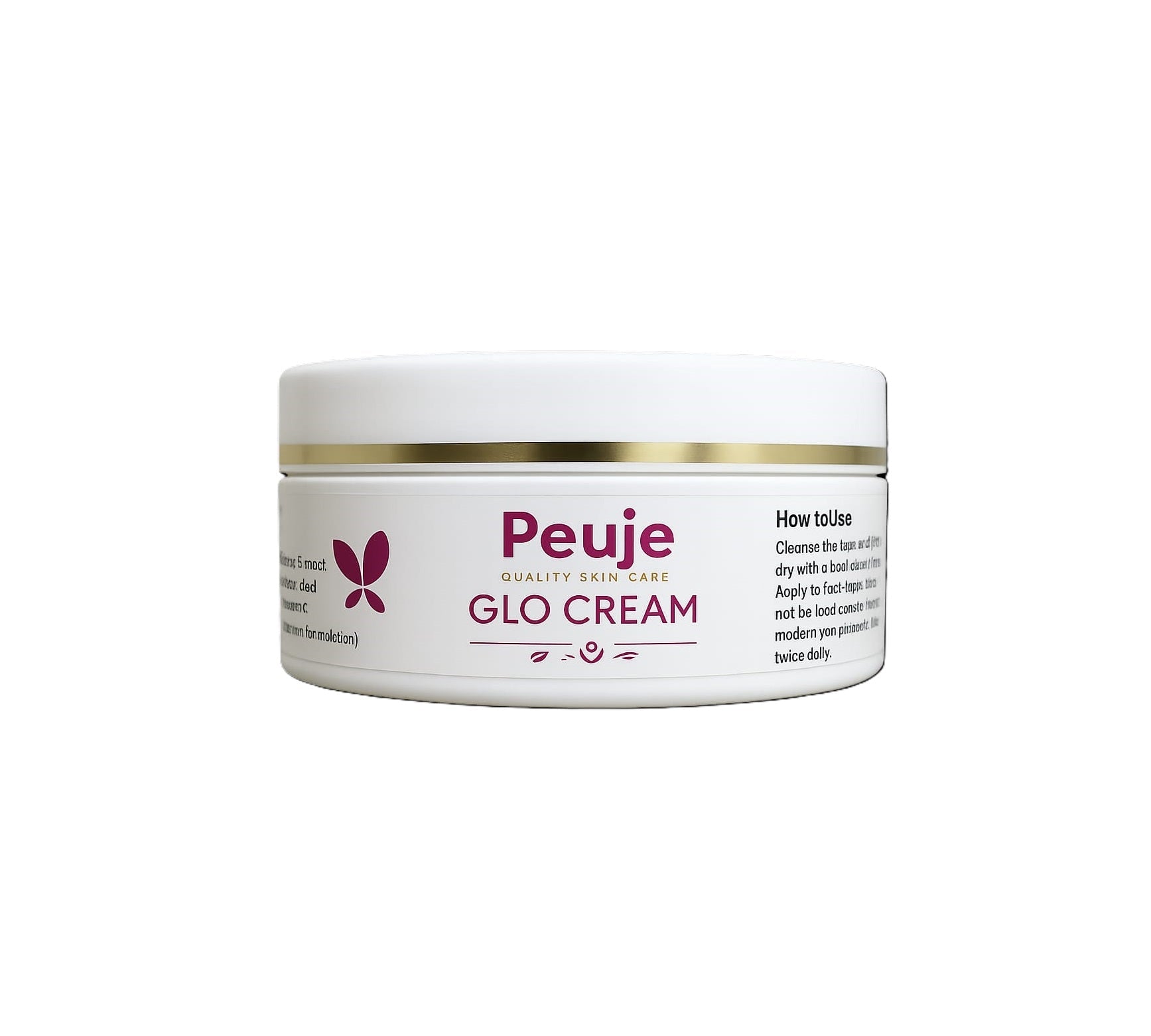 PEUJE GLO Natural Radiance Cream: Organic Plant-Based Skin Brightener