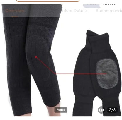 Winter Warm Knee Pads for Men And Women - Wool Material (Pair)